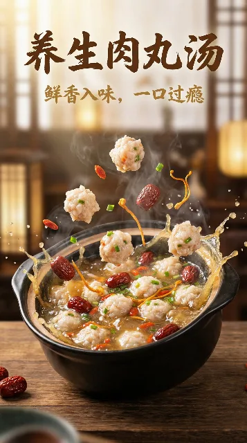 [Sora视频] 案例77：养生肉丸汤