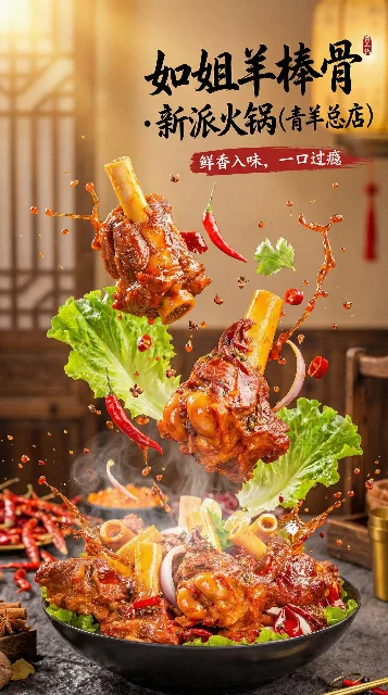 [Sora视频] 案例74：完美级羊棒骨火锅